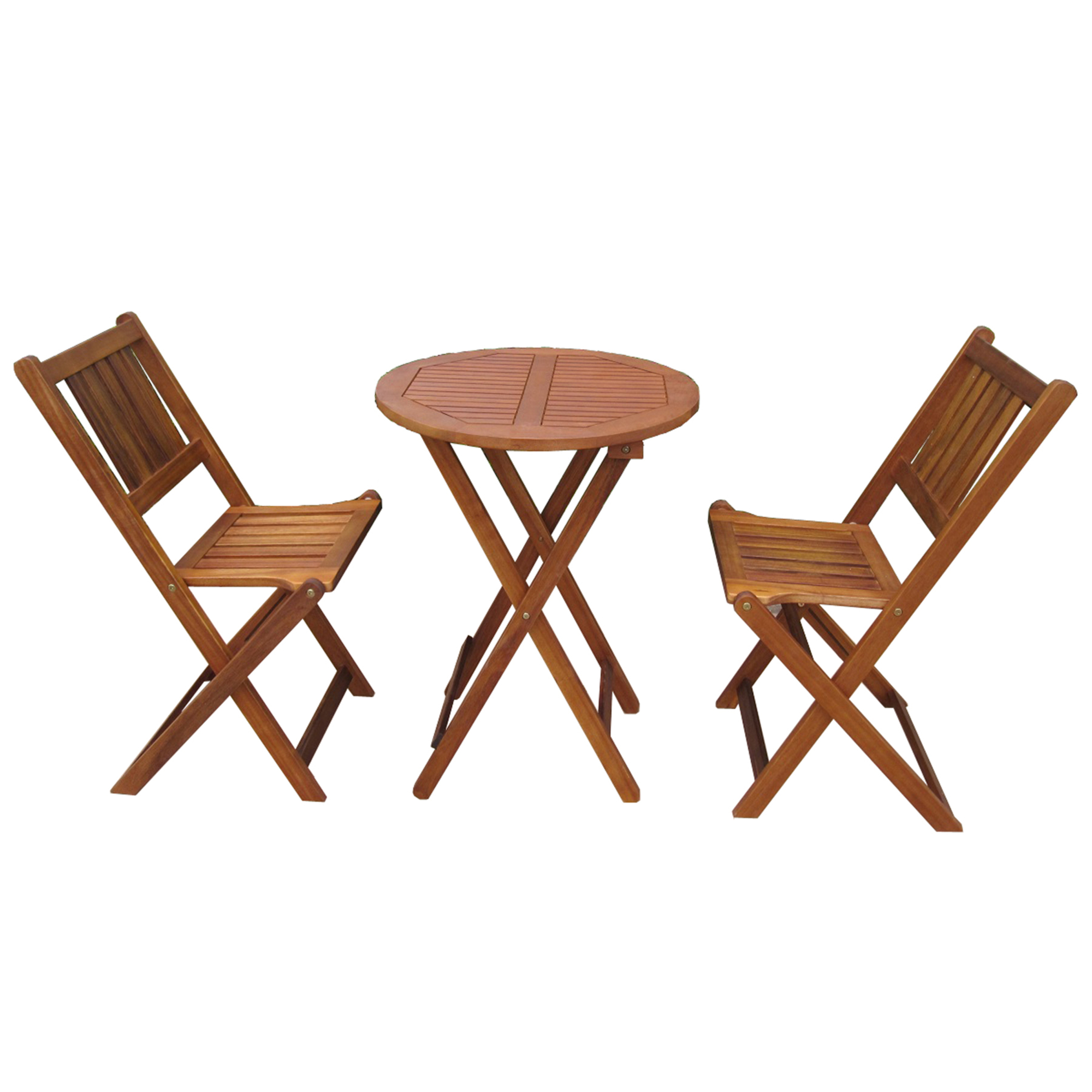 Merry Products, Bistro Set, Primary Color Natural, Material Hardwood, Width 16.46 in, Model# MPG-TL39